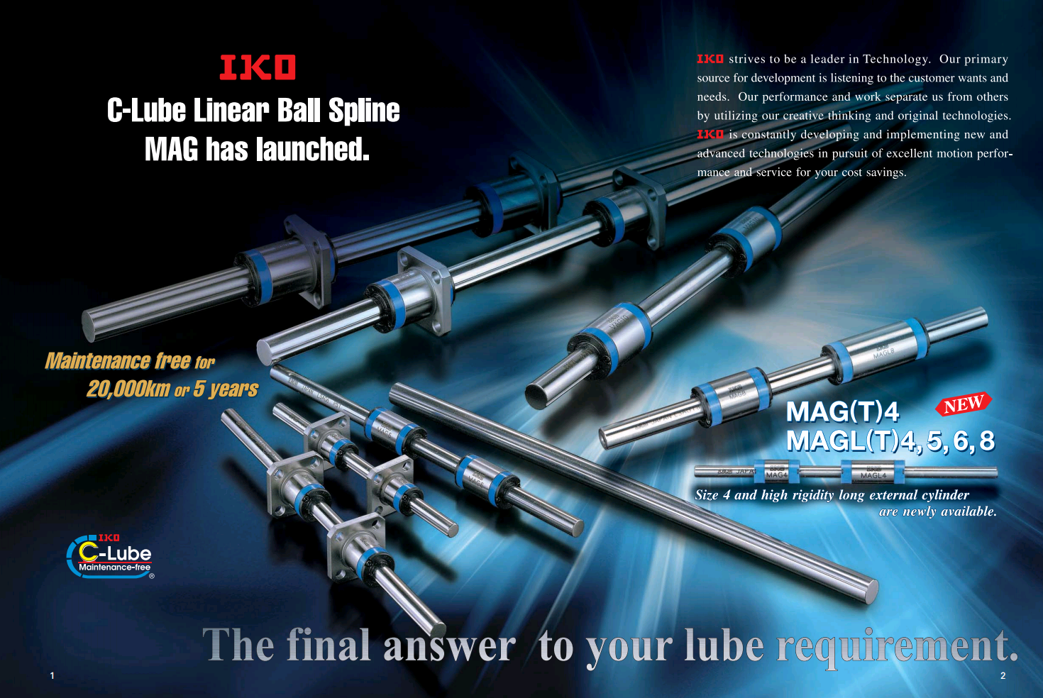 IKO CLube Linear Ball Spline MAG THKIKOHIWINWHCD Bearing